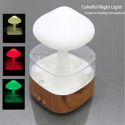 Rain Cloud Humidifier Mist Maker Relaxing Raindrop Lamp For Oil Aroma Cloud Diffuser Mushroom Rain Humidifier